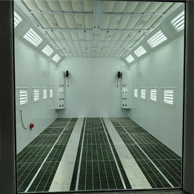 Diesel Turbo Fan Car Spray Booth 32 sztuk Lampy podczerwone łatwe w obsłudze