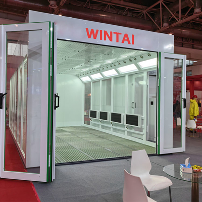 Diesel Turbo Fan Car Spray Booth 32 sztuk Lampy podczerwone łatwe w obsłudze
