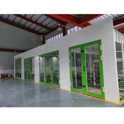 Diesel Turbo Fan Car Spray Booth 32 sztuk Lampy podczerwone łatwe w obsłudze