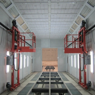 Diesel Burner Truck Spray Booth 220V 39KW Z światłem LED I wentylatorami 11KW