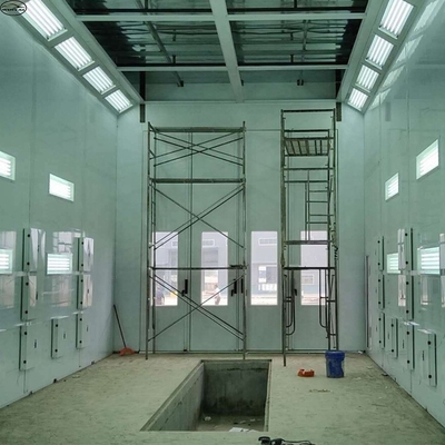 Diesel Burner Truck Spray Booth 220V 39KW Z światłem LED I wentylatorami 11KW