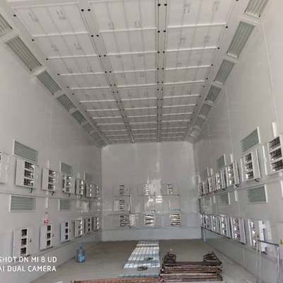 Wielkość wewnętrzna 15000*5000*5000 mm Spray Baking Booth dla wymagań malowania ciężarówek/autobusów