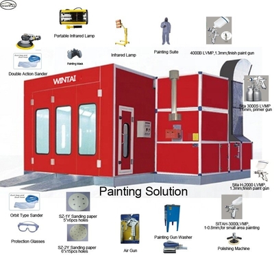 Standing Typ Automotive Spray Booth dla czystego i precyzyjnego malowania