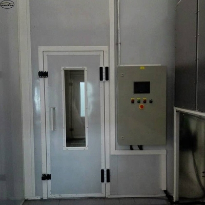 Kontrola zanieczyszczeń Maszyna do lakierowania samochodów CE zatwierdzona kabina do opryskiwania samochodów z wentylatorem europejskiego typu