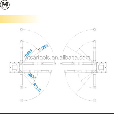 5000KGS 380v 2 Post Car Lift Podwójne cylindry Hydrauliczne Dla SUV Minibus