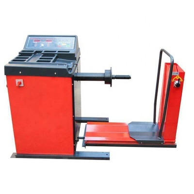 10S Czerwony 200KG 1400mm Truck Wheel Balancer 220V do równoważenia czterech kół