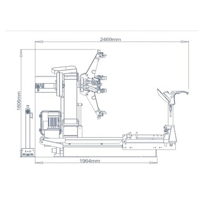 2300mm średnica Semi Truck Pneumatyka 3KW Moc silnika 380V 60HZ