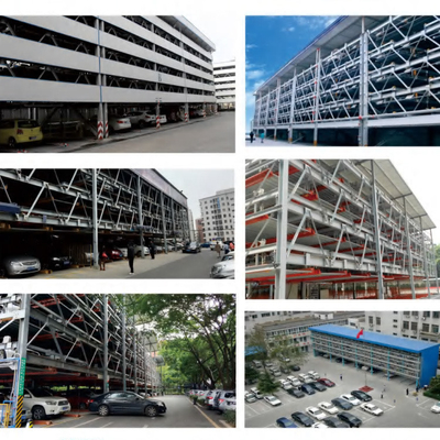 Oszczędność miejsca Półautomatyczny Puzzle Parking System z 6 warstwami i wysokością 10350 mm