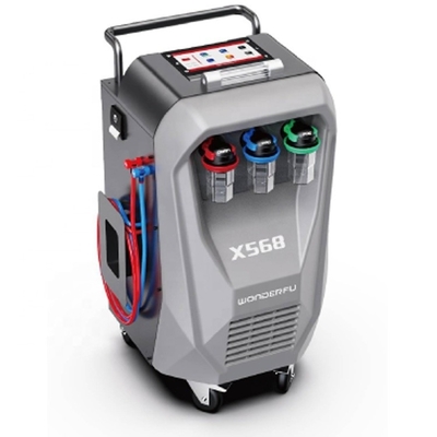Kompresor 3/8HP X568 Auto AC Recovery Machine z funkcją spłukiwania i wbudowaną w drukarkę