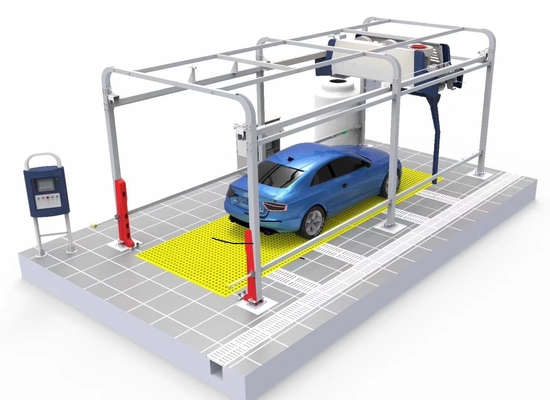 Żółta pralka samochodowa bez dotyku typu Gantry WT-518A z mocą silnika 5 kW