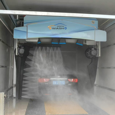 Jednoręczny sprzęt do mycia samochodów bez dotyku z 6 suszarkami i 8m Lx5mm wielkością szyny bez dotyku Automatyczny system odzysku wody do mycia samochodów