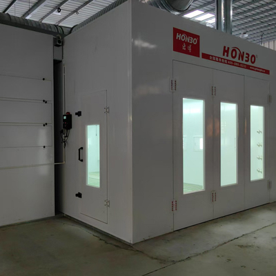 Kontrola zanieczyszczeń Maszyna do lakierowania samochodów CE zatwierdzona kabina do opryskiwania samochodów z wentylatorem europejskiego typu