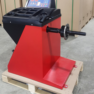 Automatyczna wyważarka kół Wał przedłużający o wysokiej precyzji Urządzenie do wyważania opon Delikatna plastikowa osłona Automatyczne wyważanie kół