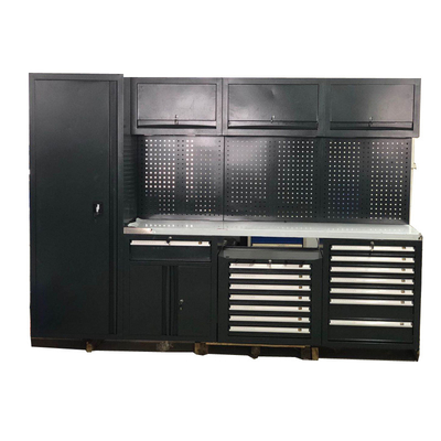 Nowy ruchomy duży czarny biurko garażowe / do warsztatów