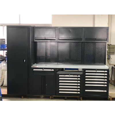 Nowy ruchomy duży czarny biurko garażowe / do warsztatów