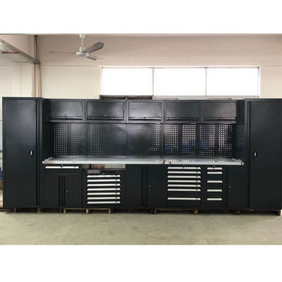 Nowy ruchomy duży czarny biurko garażowe / do warsztatów