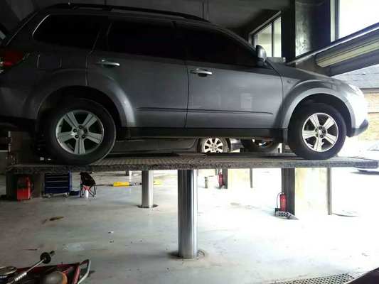 Hydraulic Ground Hidden Design Single Post Car Lift For Car Washing