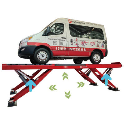 Nożycowy podnośnik samochodowy Y-kształtny do pionowego podnoszenia do ustawiania kół, wytrzymały, udźwig 11 cylindrów, 5500 kg