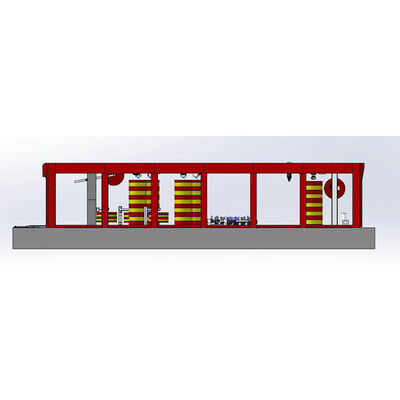 Łańcuch kablowy z płaskim pasem Automatyczne urządzenia do mycia samochodów z 14 szczotkami Automatyczna maszyna do mycia samochodów z 6 barwnikami